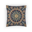 Geometric Mandala Woven Pillow | Boho Mosaic Throw Cushion