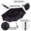 ACEIken Golf Umbrella Windproof Large 62 Inch, Double Canopy Vented, Automatic Open, Extra Large Oversized,Sun Protection Ultra Rain & Wind Resistant Stick Umbrellas, Black 🍁 All In One Marketplace Canada