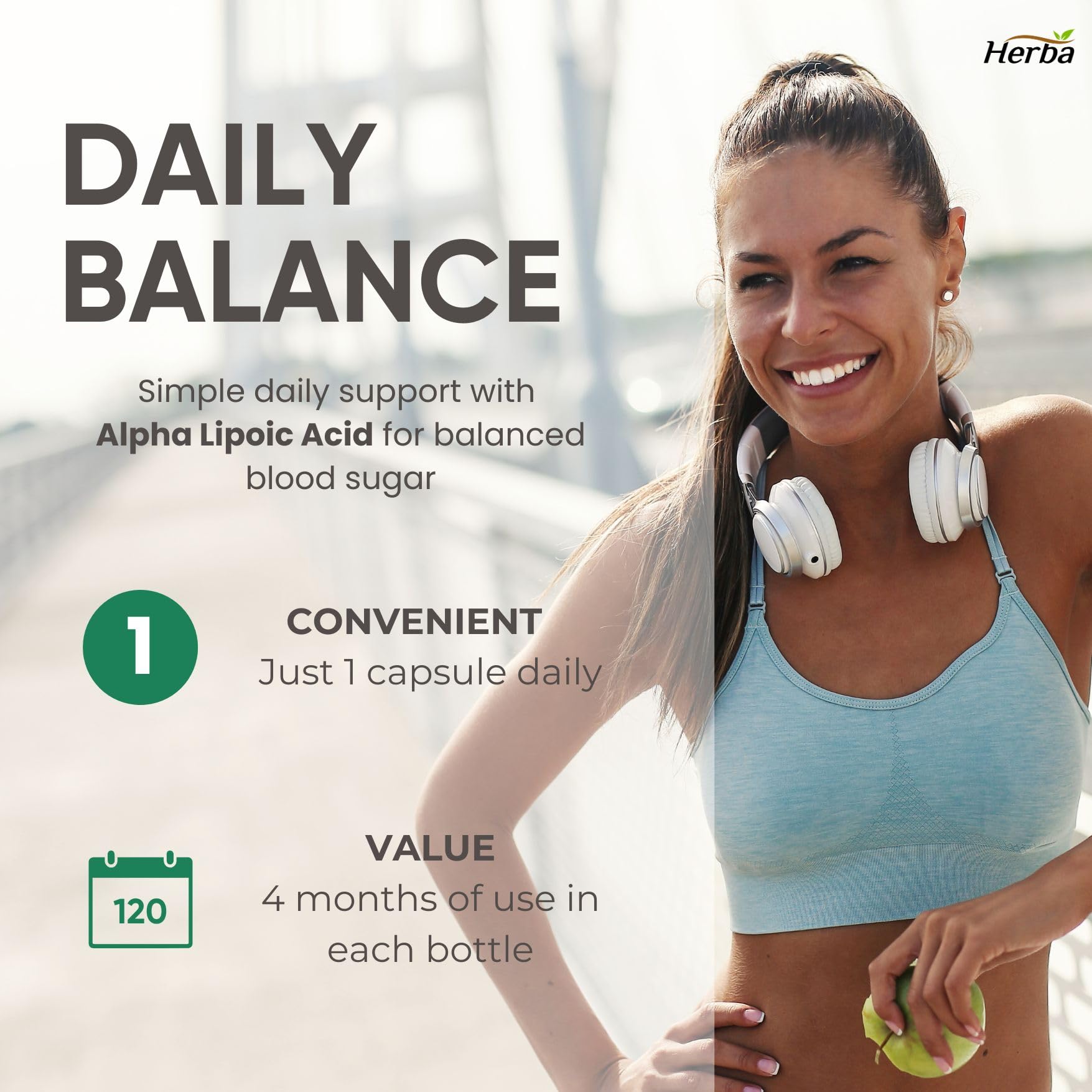 Herba Alpha Lipoic Acid 600mg – 120 Capsules | >99% Ultra Pure | Made in Canada | Blood Sugar Support Supplement 🍁 All In One Marketplace Canada