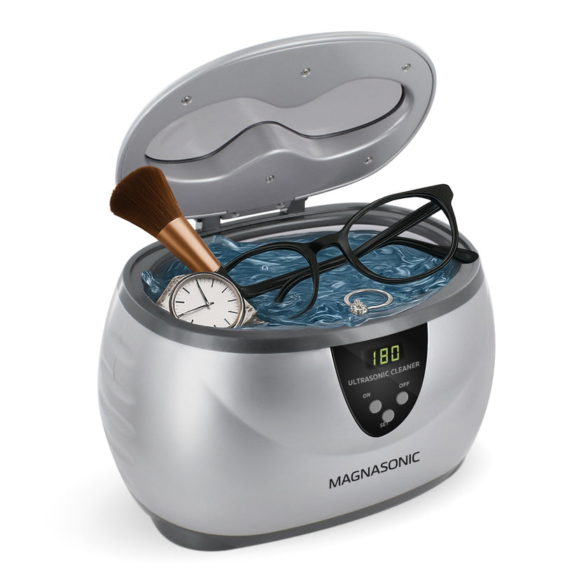 Magnasonic Ultrasonic Cleaner - 20oz Stainless Steel Tank, Digital Timer, 5 Cleaning Modes, Ultrasonic Jewelry Cleaner for All Jewelry, Eyeglasses, Watches, Dentures, Retainers & More 🍁 All In One Marketplace Canada