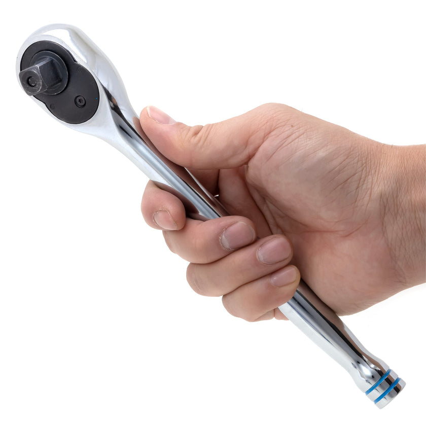 Neiko 03117A 1/2 Inch Ratchet Wrench, 100-Tooth Reversible Ratchet, 3.6 Degree, Quick Release 1/2 Drive Ratchet, 10