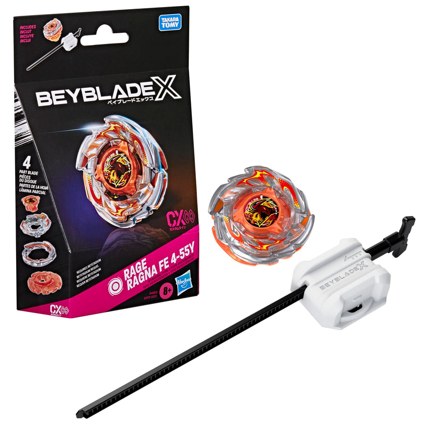 Beyblade X Rage Ragna FE 4-55Y CX Infinity Starter Pack Set, Takara Tomy Stamina Type Top and Launcher, Battling Tops Game Toys, Ages 8+ 🍁 All In One Marketplace Canada