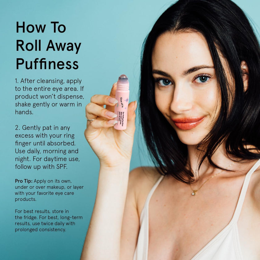 grace & stella Under Eye Brightener Roller - Airplane Travel Essentials - Travel Size Toiletries - Retinol & Caffeine Eye Serum for Puffiness, Dark Circles, Wrinkles - Vegan Skincare (15ml / 0.51floz) 🍁 All In One Marketplace Canada