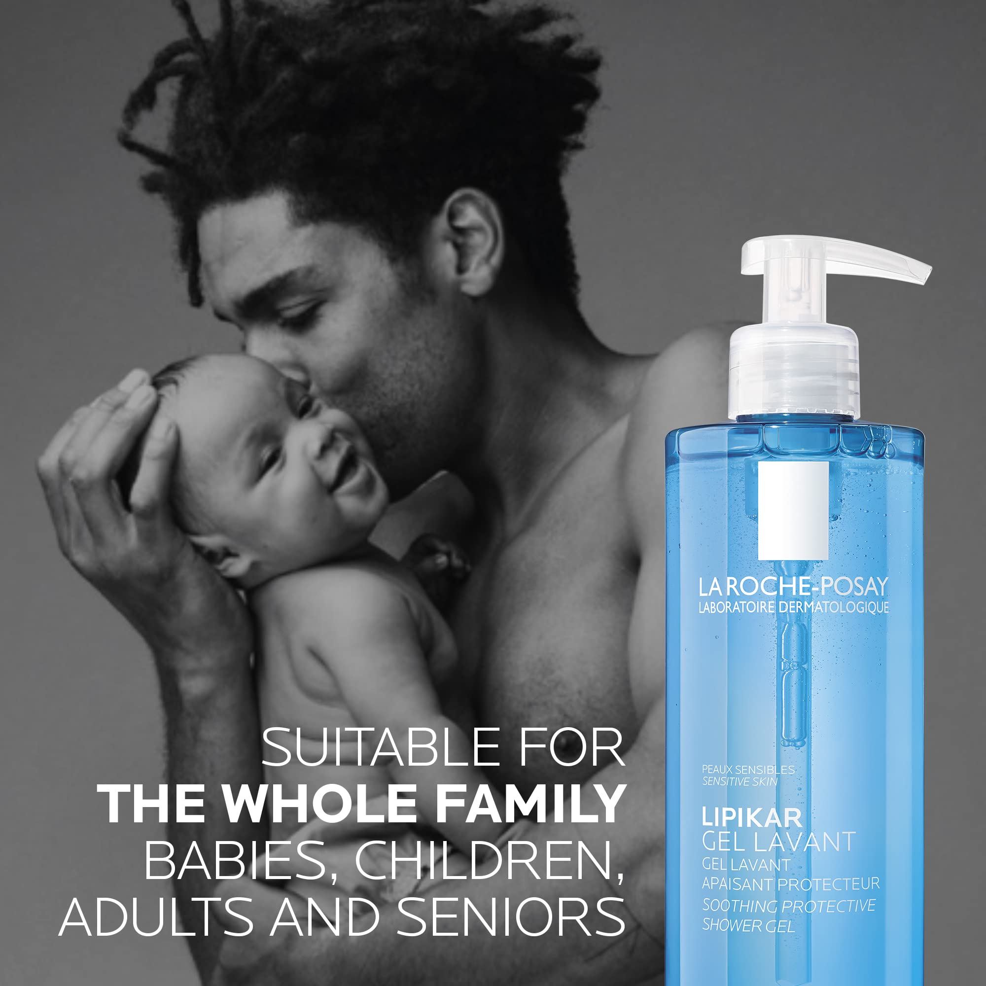 La Roche-Posay Body Wash, Lipikar Cleansing & Moisturizing Gel Body Wash with Shea Butter & Niacinamide for Dry & Sensitive Skin, Soap Free, Paraben Free, 400mL 🍁 All In One Marketplace Canada