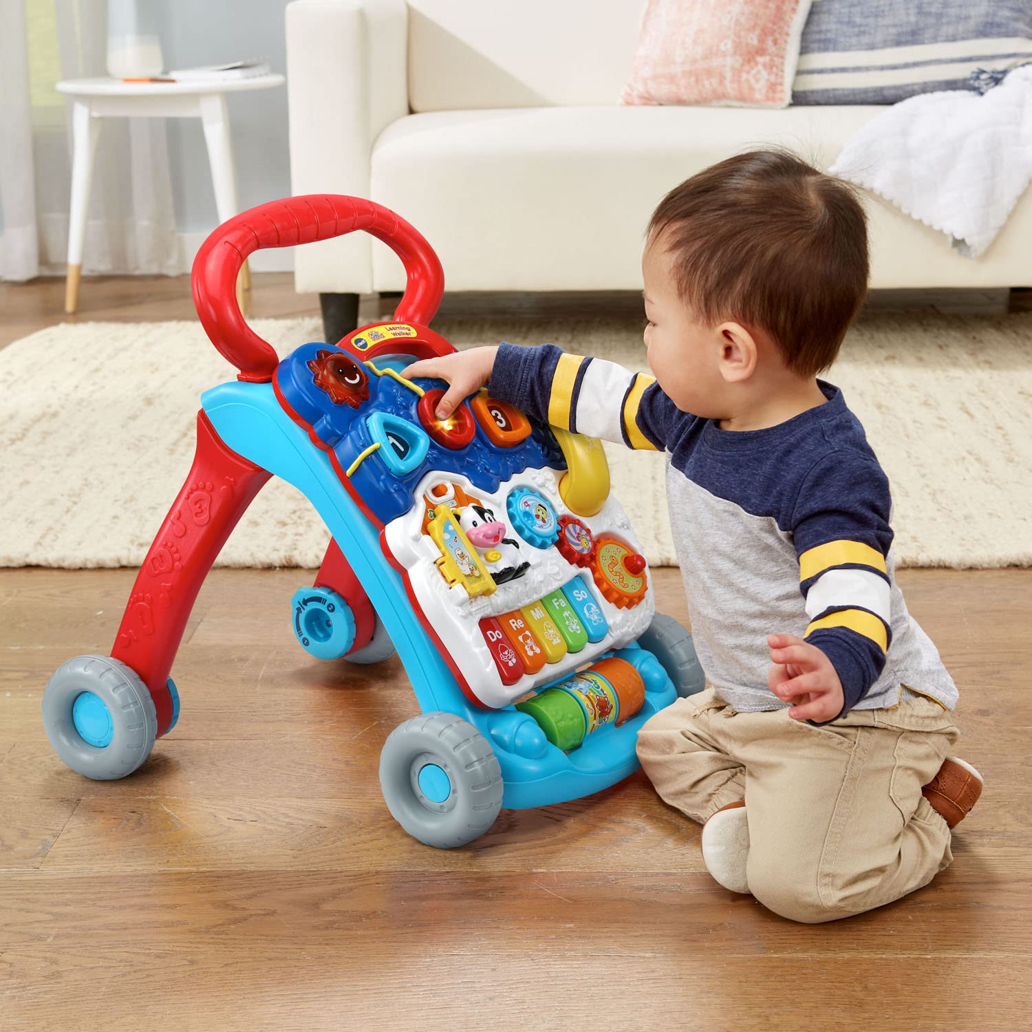 VTech Sit-to-Stand Learning Walker (Frustration Free Packaging - English Version), Blue 🍁 All In One Marketplace Canada