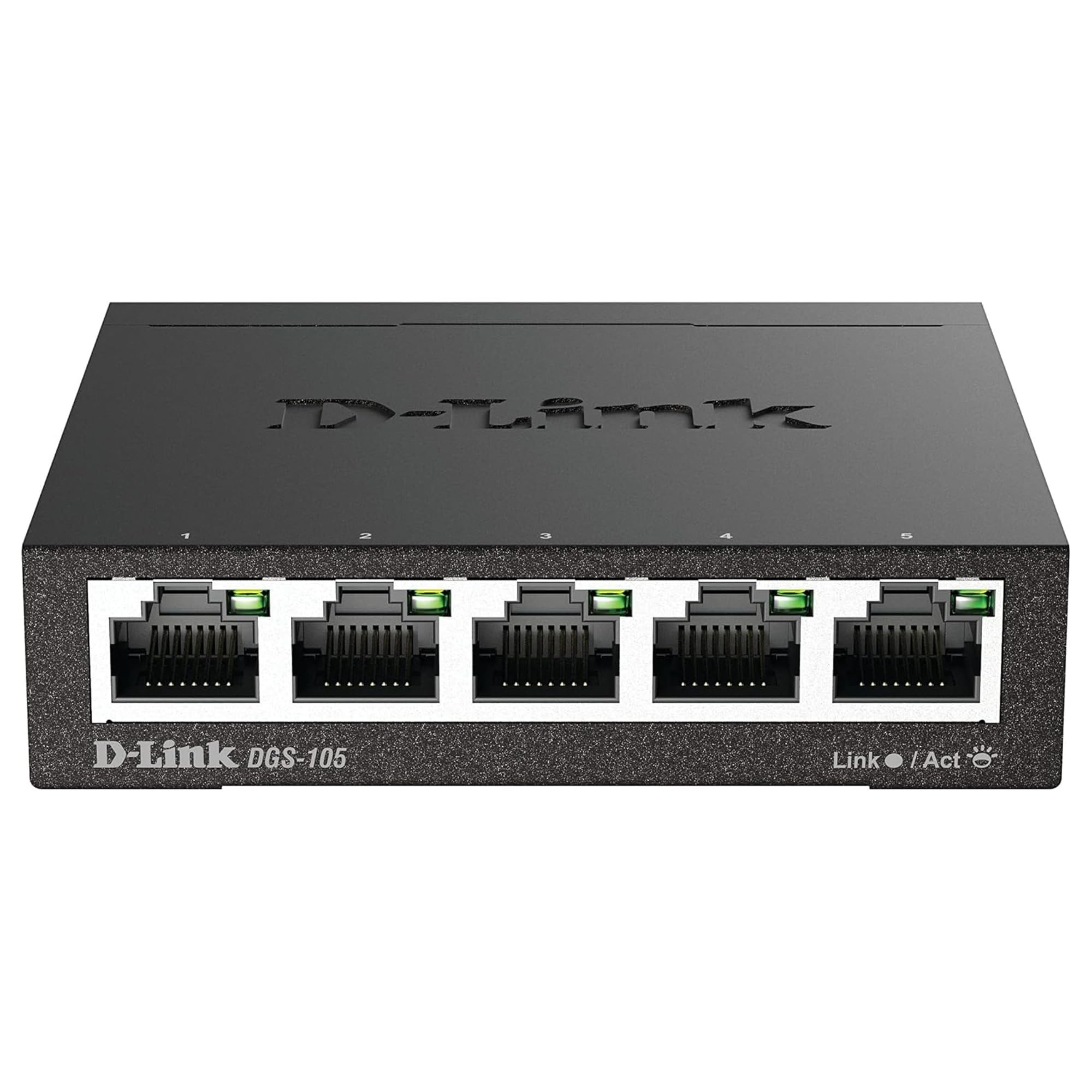 D-Link DGS-105, 5 Port Gigabit Ethernet Switch Unmanaged, Network Splitter, Silent Fanless, Network Hub, Sturdy Metal with Shielded Ports, Desktop/Wall Mount, QoS, Energy Saving, Plug and Play 🍁 All In One Marketplace Canada