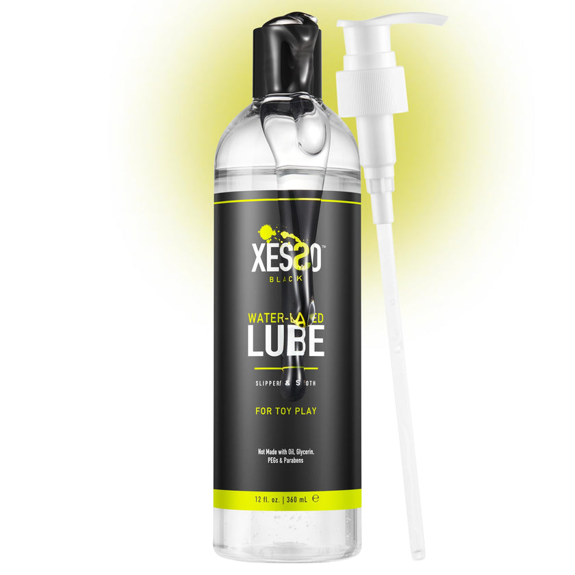 XESSO Water-Based Toy Lube, 354mL, Toy-Safe Personal Lubricant, All-Natural Without Glycerin & Parabens, Non-Staining, Slippery Massage Gel for Women, Men, Couples. Discreet Packaging 🍁 All In One Marketplace Canada
