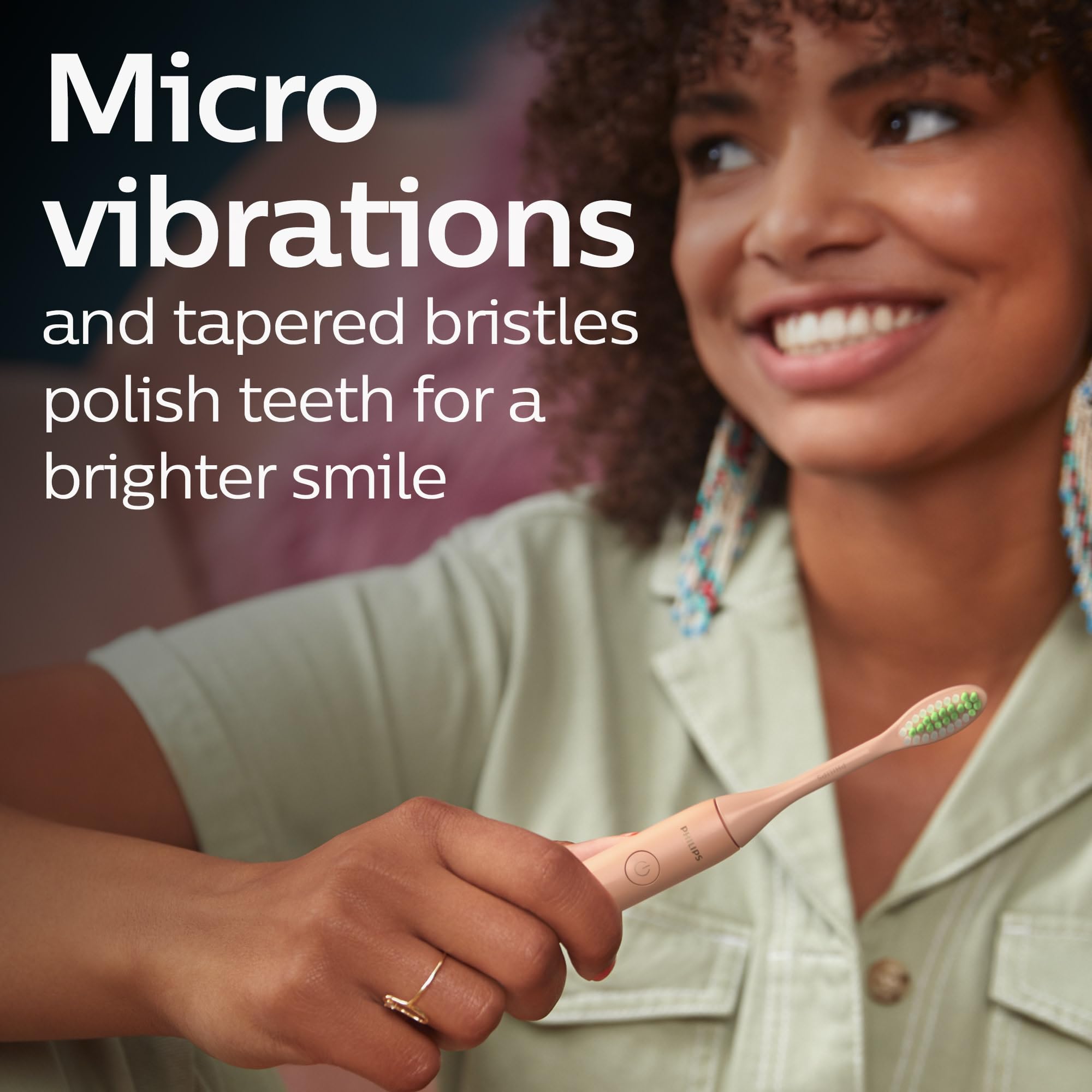 Philips One by Sonicare Rechargeable Toothbrush, 1 Brush Head, Champagne 🍁 All In One Marketplace Canada