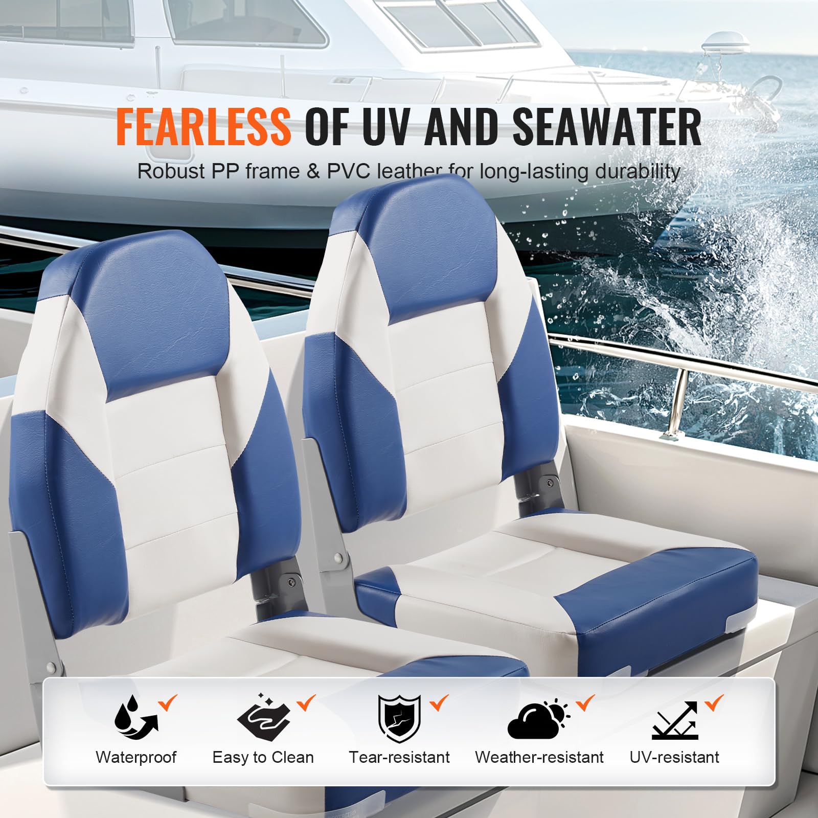 VEVOR High Back Boat Seats, 21.85