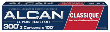 ALCAN Aluminum Foil Classic, 12 Inches x 100 Feet 3-count (Pack of 3) 🍁 All In One Marketplace Canada