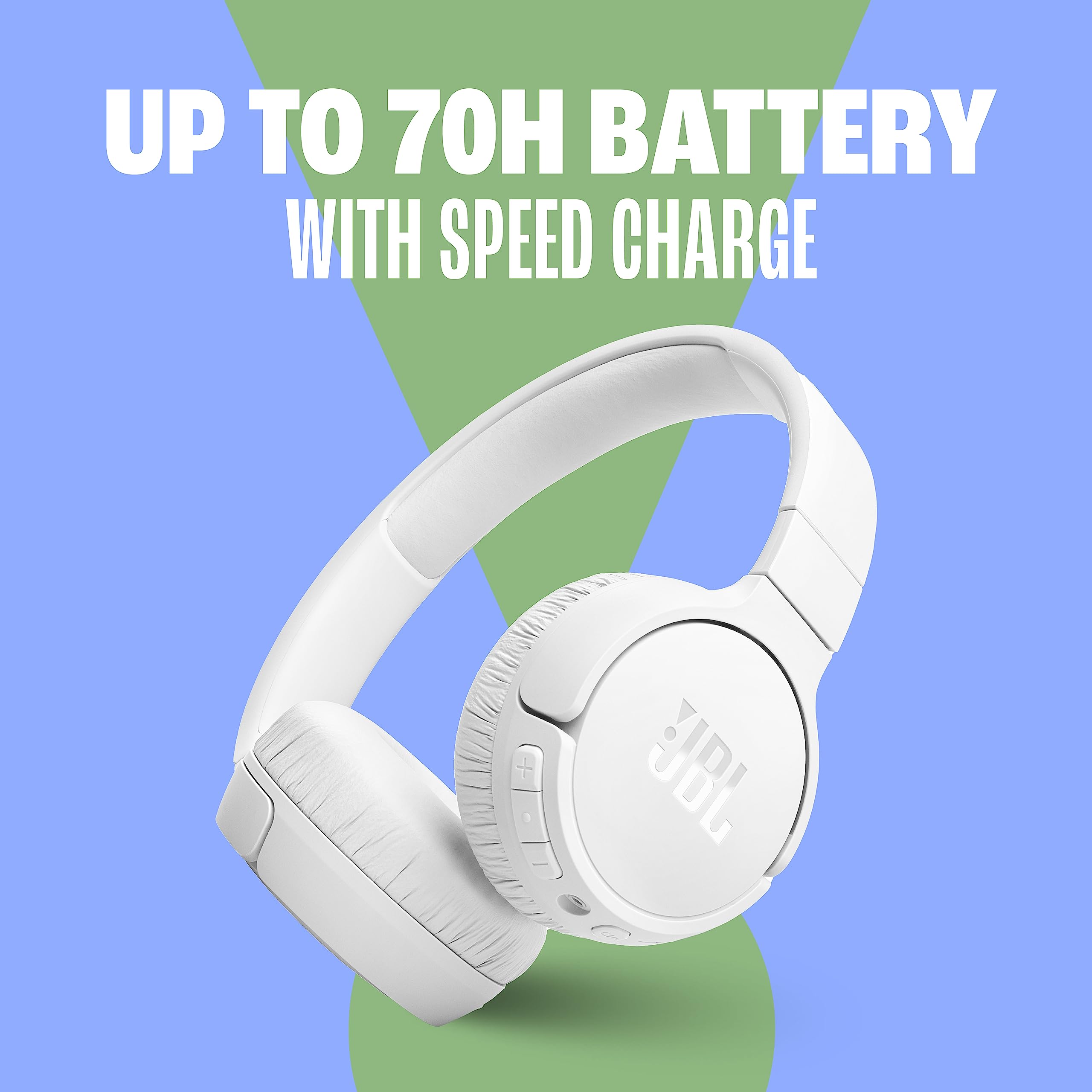 JBL Tune 670NC - Adaptive Noise Cancelling with Smart Ambient Wireless On-Ear Headphones, Up to 70H Battery Life with Speed Charge, Lightweight, Comfortable and Foldable Design (Purple) 🍁 All In One Marketplace Canada