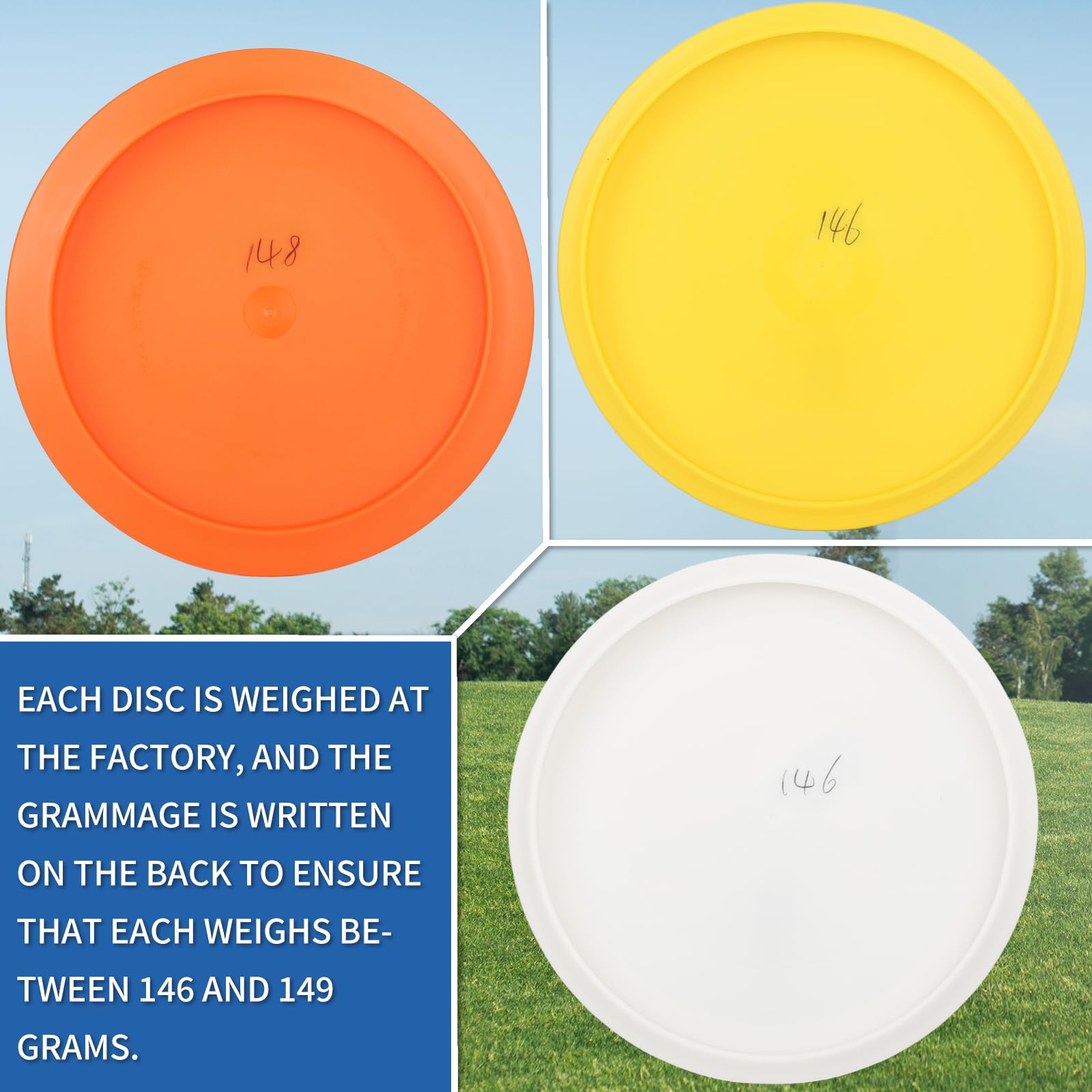 HIAARO Disc Golf Starter Discs Set | U.S. Landmark Series | 150 Class, 145-150g | PDGA Approved | Include 2*Driver 2*Mid-Range 2*Putter 1*Mini Marker 🍁 All In One Marketplace Canada