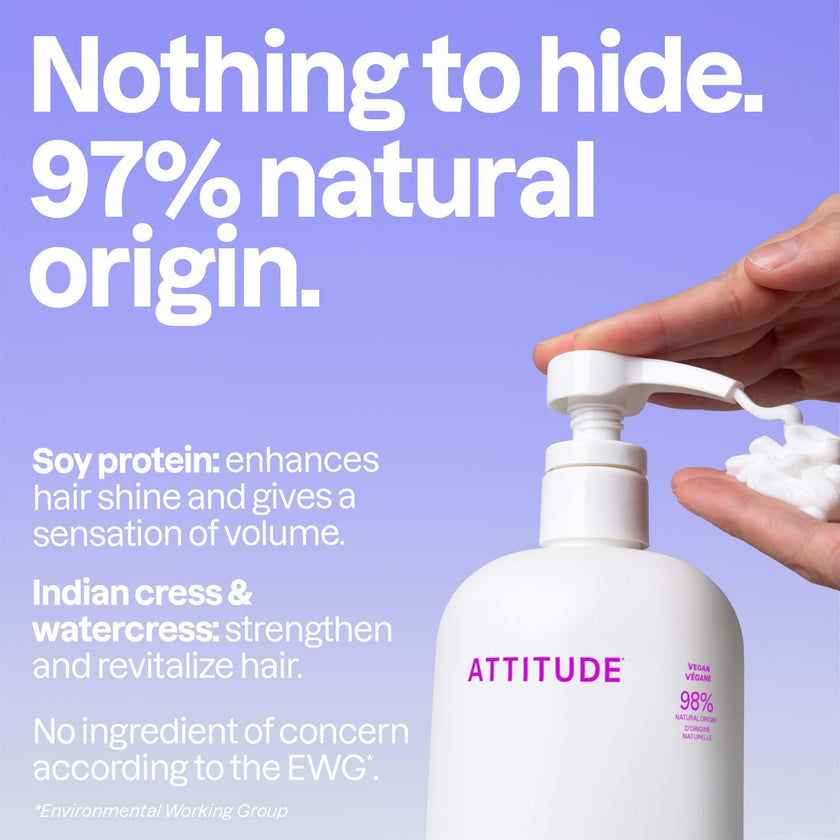 ATTITUDE Moisture Rich Hair Conditioner, Made in Canada, For Dry and Damaged Hair, Naturally Derived Ingredients, Vegan Detangler, Dermatologiocally Tested, Quinoa and Jojoba, 946 mL 🍁 All In One Marketplace Canada