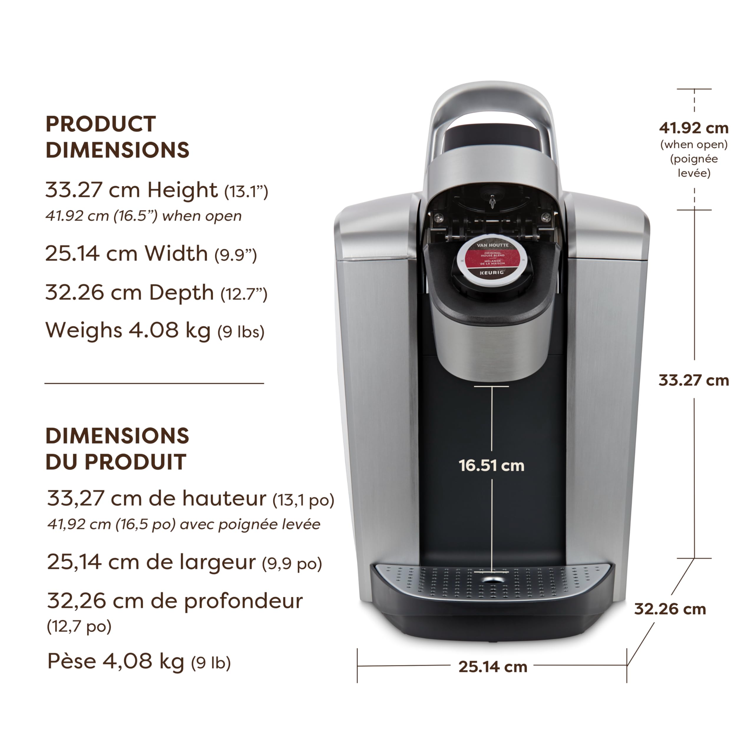 Keurig K-Elite Single Serve K-Cup Pod Coffee Maker, With Iced Brew Functionality And Quiet Brew Technology, Brushed Silver 🍁 All In One Marketplace Canada