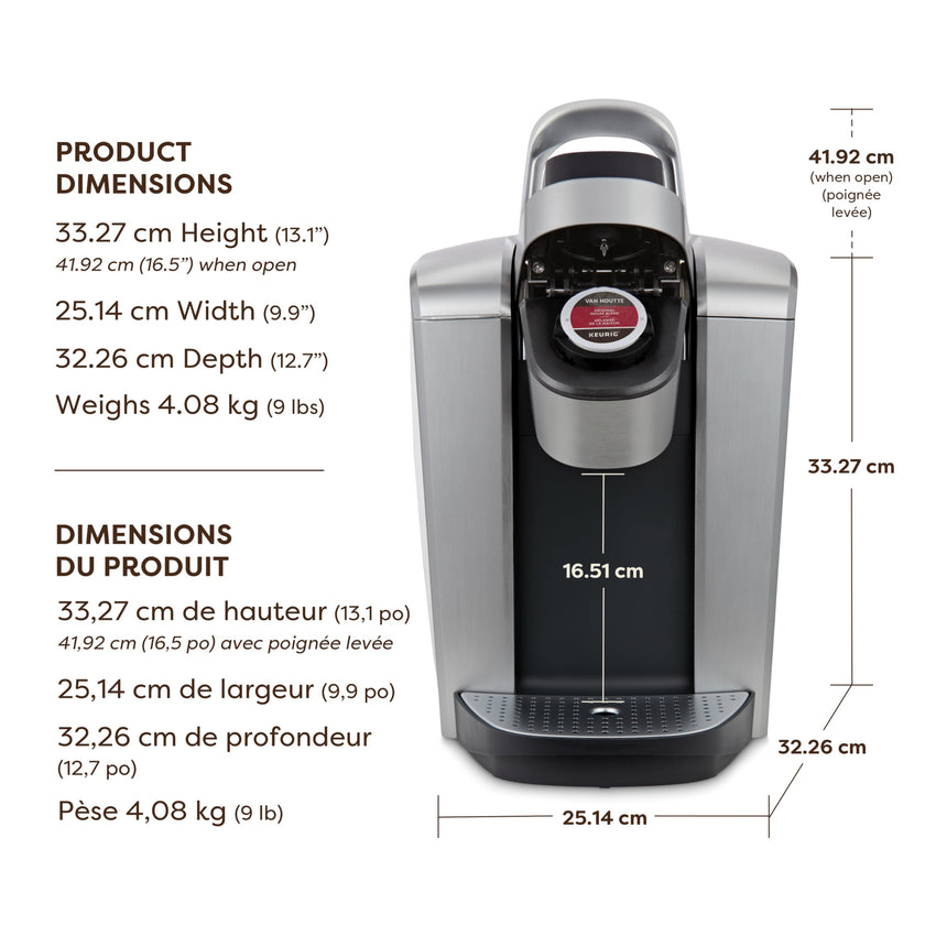 Keurig K-Elite Single Serve K-Cup Pod Coffee Maker, With Iced Brew Functionality And Quiet Brew Technology, Brushed Silver 🍁 All In One Marketplace Canada