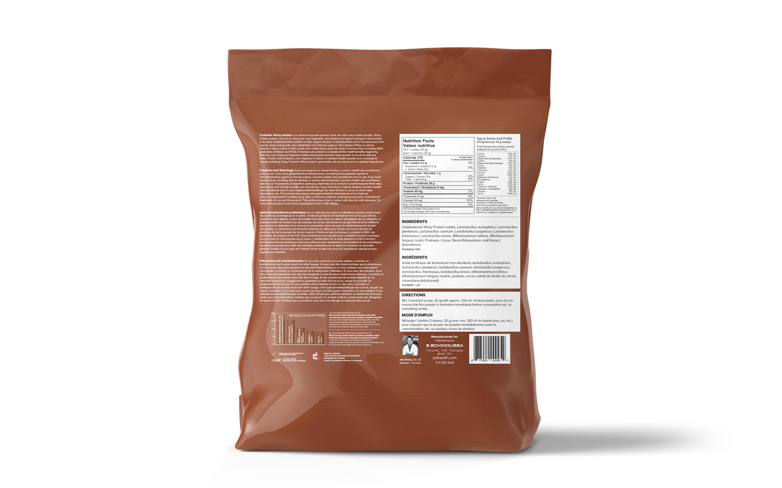 Schinoussa Super Foods New Zealand Whey Protein Isolate| 25g Protein| 0g Of Sugar| 1g Of Carbs (Swiss Chocolate, 2.3 kg (Pack of 1)) 🍁 All In One Marketplace Canada