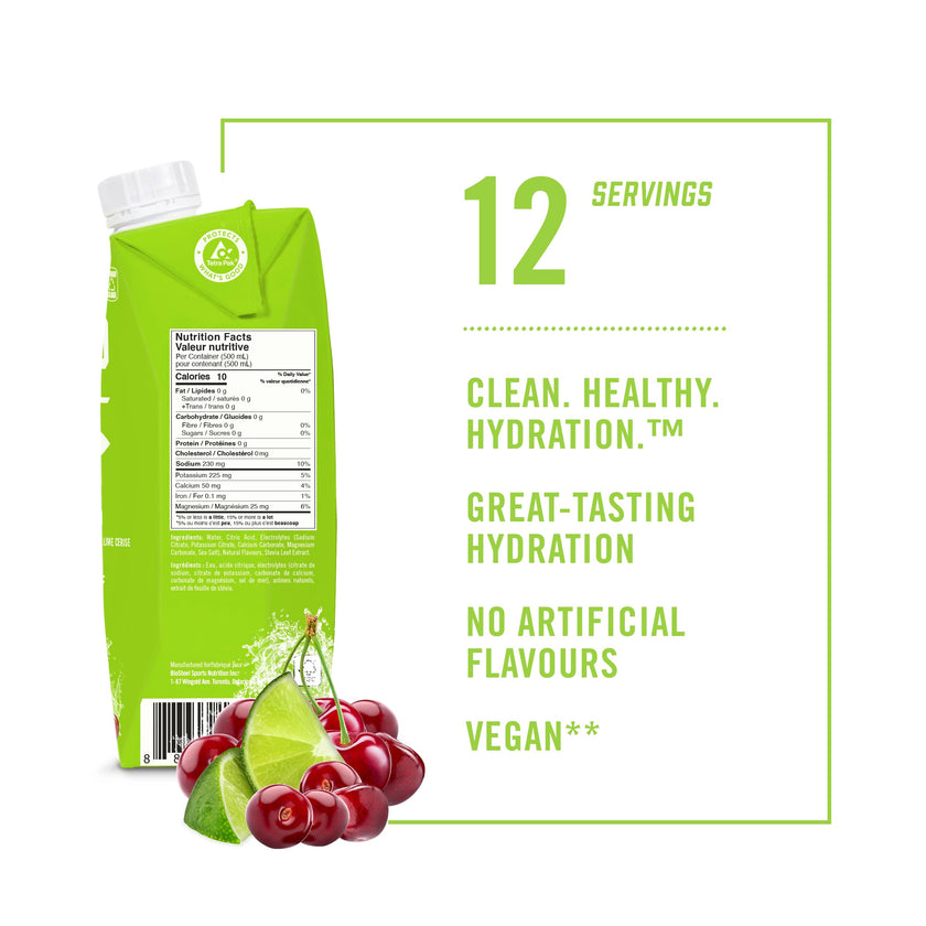 BioSteel Electrolyte Sports Drink, Cherry Lime, 12-Pack, Zero Sugar 🍁 All In One Marketplace Canada
