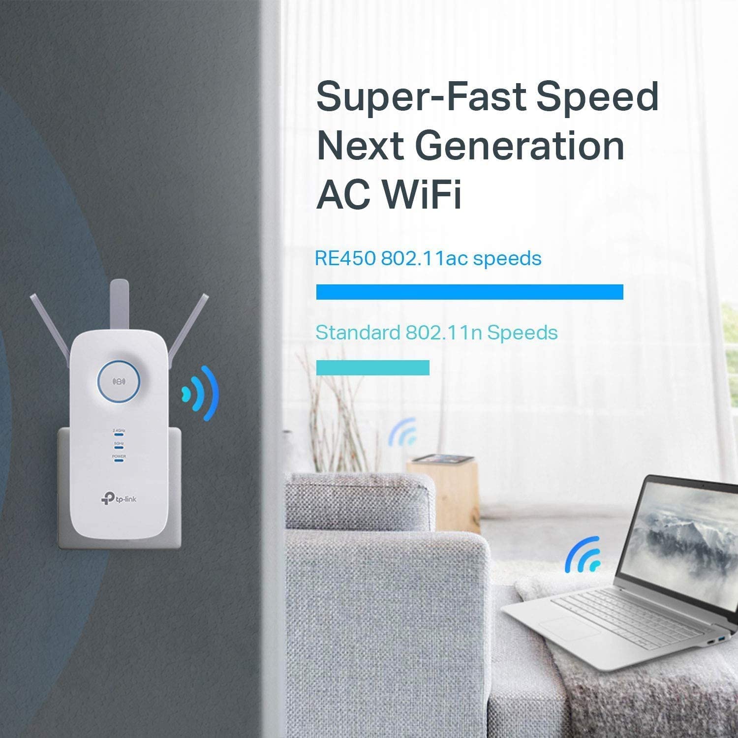 TP-Link AC1750 WiFi Extender (RE450) - Up to 1750Mbps, Dual Band WiFi Repeater, Internet Booster, Extend WiFi Range Further 🍁 All In One Marketplace Canada