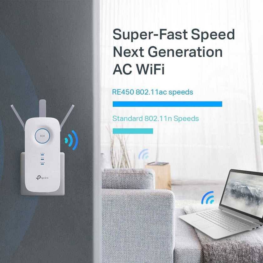 TP-Link AC1750 WiFi Extender (RE450) - Up to 1750Mbps, Dual Band WiFi Repeater, Internet Booster, Extend WiFi Range Further 🍁 All In One Marketplace Canada