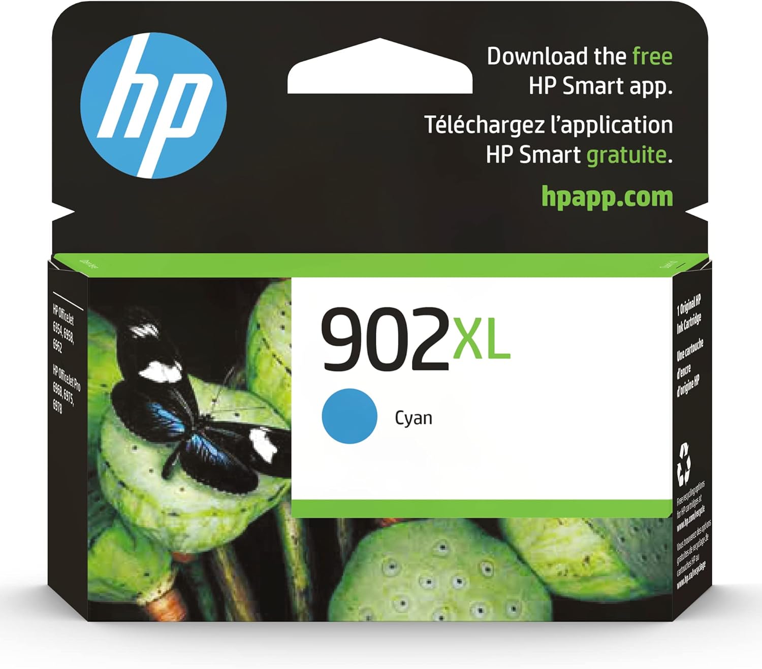 HP 902XL Cyan High Yield Original Ink Cartridge (T6M02AN)