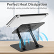 Gogoonike Adjustable Laptop Stand for Desk, Metal Foldable Laptop Riser, Portable Laptop Holder, Ventilated Cooling Computer Notebook Stand Compatible with 10-15.6” Laptops 🍁 All In One Marketplace Canada