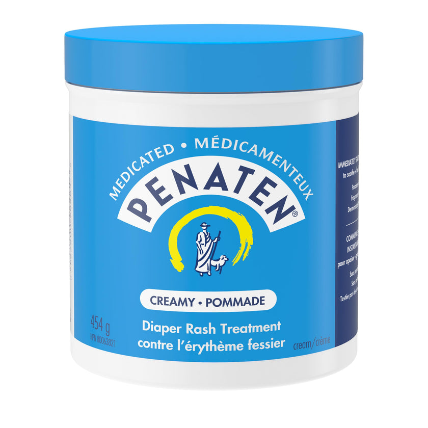 Penaten Medicated Diaper Rash Cream with 13% Zinc Oxide for Baby and Adult Essentials - Soothes, Heals & Protects Sore Skin, Paraben-Free, Fragrance-Free, Dermatologist Tested - 454 Grams 🍁 All In One Marketplace Canada