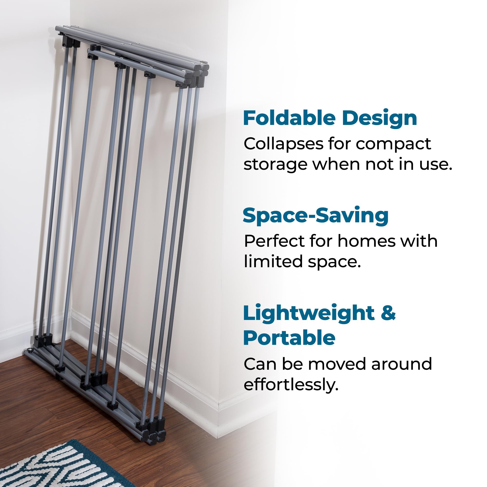 Honey-Can-Do Oversize Collapsible Clothes Drying Rack DRY-09066 Silver, 50 lbs 🍁 All In One Marketplace Canada