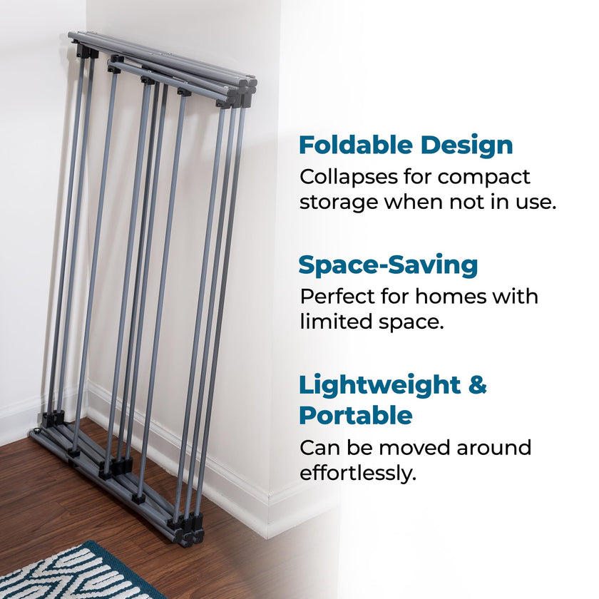 Honey-Can-Do Oversize Collapsible Clothes Drying Rack DRY-09066 Silver, 50 lbs 🍁 All In One Marketplace Canada