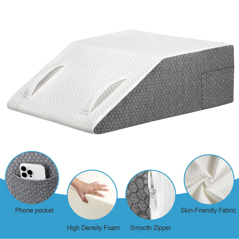 Ceecysaa Leg Elevation Pillow for Bed,20cm Height High-Density Foam Pillow 🍁 All In One Marketplace Canada