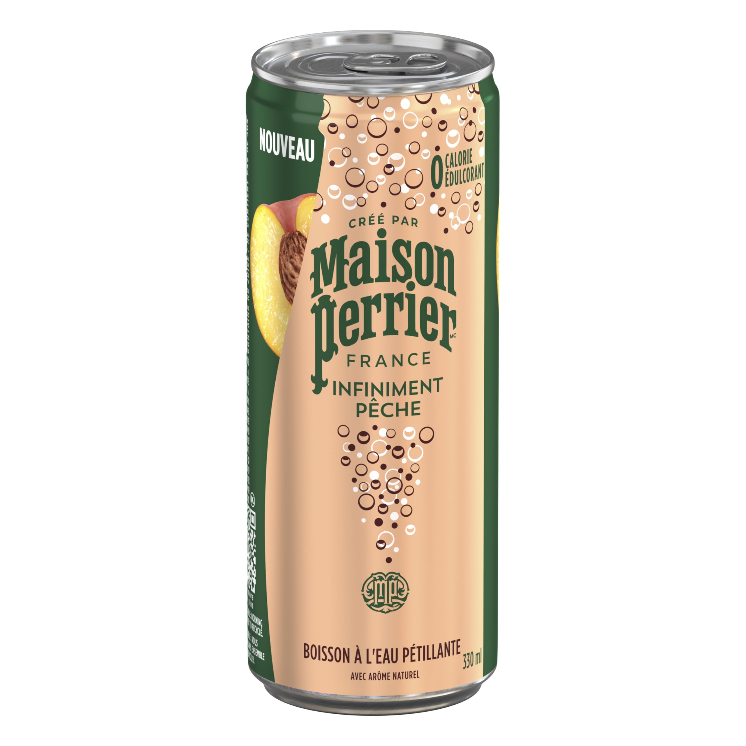 Maison Perrier Forever Peach, Sparkling Water Beverage, 24 x 330ml 🍁 All In One Marketplace Canada