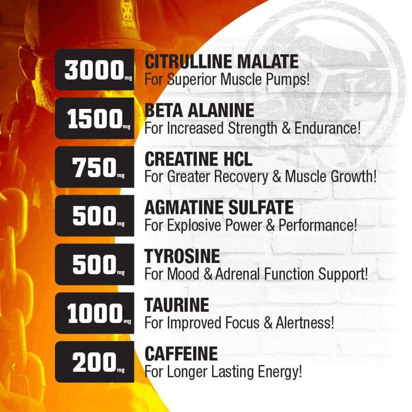 MAMMOTH PUMP – Pre Workout Powder, Superior Muscle Pumps, Increase Strength & Endurance, Explosive Power & Energy Supplement, Heightened Focus, Quick Recovery, Reduced Soreness (30 Serves, Blue Raspberry) 🍁 All In One Marketplace Canada