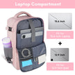 Taygeer Travel Backpack for Women, Carry On Backpack with Shoe Pouch, TSA 15.6inch Laptop Backpack Flight Approved, College Nurse Bag Casual Daypack for Weekender Business Hiking, Pink 🍁 All In One Marketplace Canada