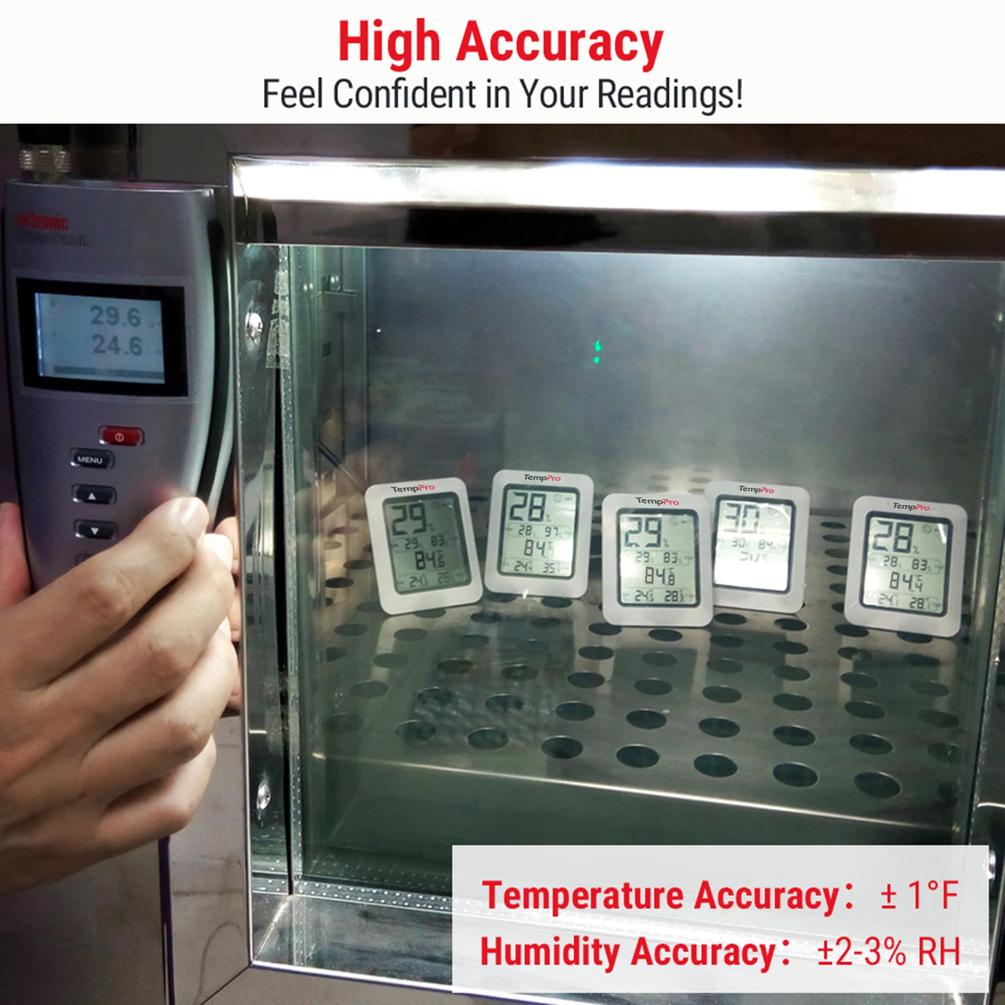TempPro TP50 Digital Hygrometer Indoor Thermometer with Max/Min Records Room Thermometer and Humidity Monitor with Large LCD Display (Previously ThermoPro) 🍁 All In One Marketplace Canada