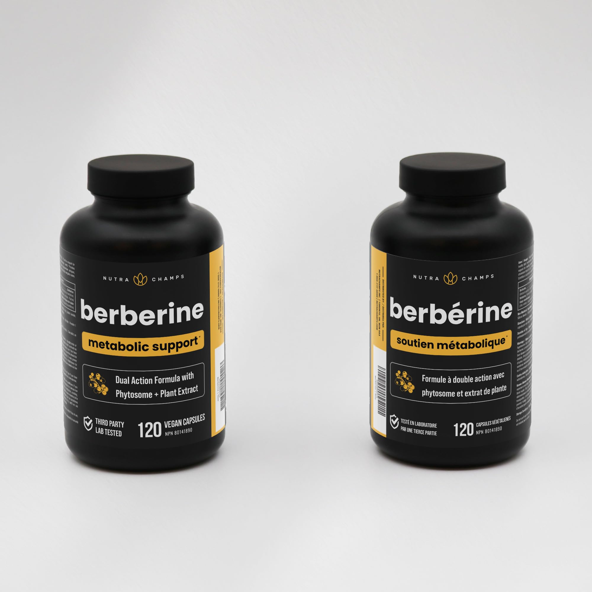 Berberine 1200mg Complex – 120 Count - Highest Purity 97% Berberine HCl + Patented Berbevis Phytosome for Max Absorption – Ultra Strength Capsules With Grape Seed Extract - Berberine Supplement Supports Glucose Metabolism & Healthy Blood Sugar Levels