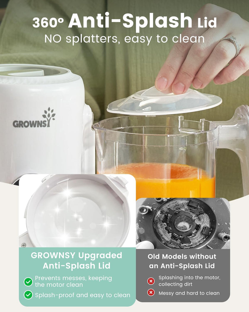 Grownsy Baby Food Maker with Steam Basket, One Step Baby Food Processor Steamer Puree Blender Grinder Mills Machine, Auto Cooking Grinding and Sterilizing for Healthy Homemade Food, BPA-Free 🍁 All In One Marketplace Canada