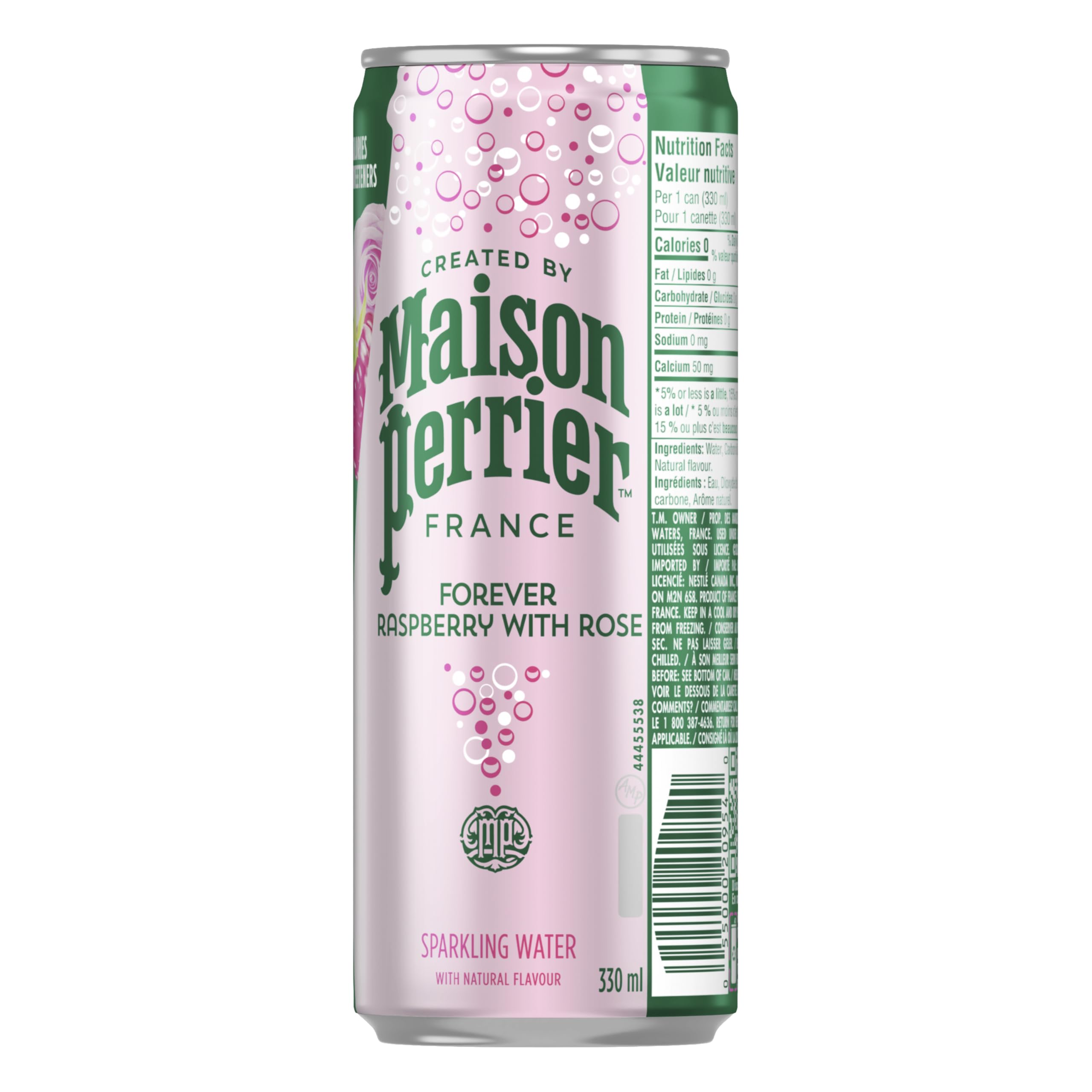 Maison Perrier Forever Raspberry Rose, Sparkling Water Beverage, 24 x 330ml 🍁 All In One Marketplace Canada