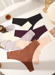 Underwear Womens Seamless Underwear Thongs for Women Sexy No Show V-Waisted Ladies Tangas Panties 6 Pack 🍁 All In One Marketplace Canada