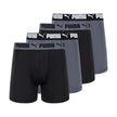 Puma Men's 4 Pack Active Stretch Boxer Briefs, Black/Grey, Large 🍁 All In One Marketplace Canada