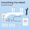 LUXE Bidet NEO 320 Plus - Warm Water, Dual Nozzle, Non-Electric Bidet Attachment for Toilet Seat, Patented Slide-in Install, 360° Self-Clean, EZ-Lift to Clean, Feminine & Rear Wash (Chrome) 🍁 All In One Marketplace Canada