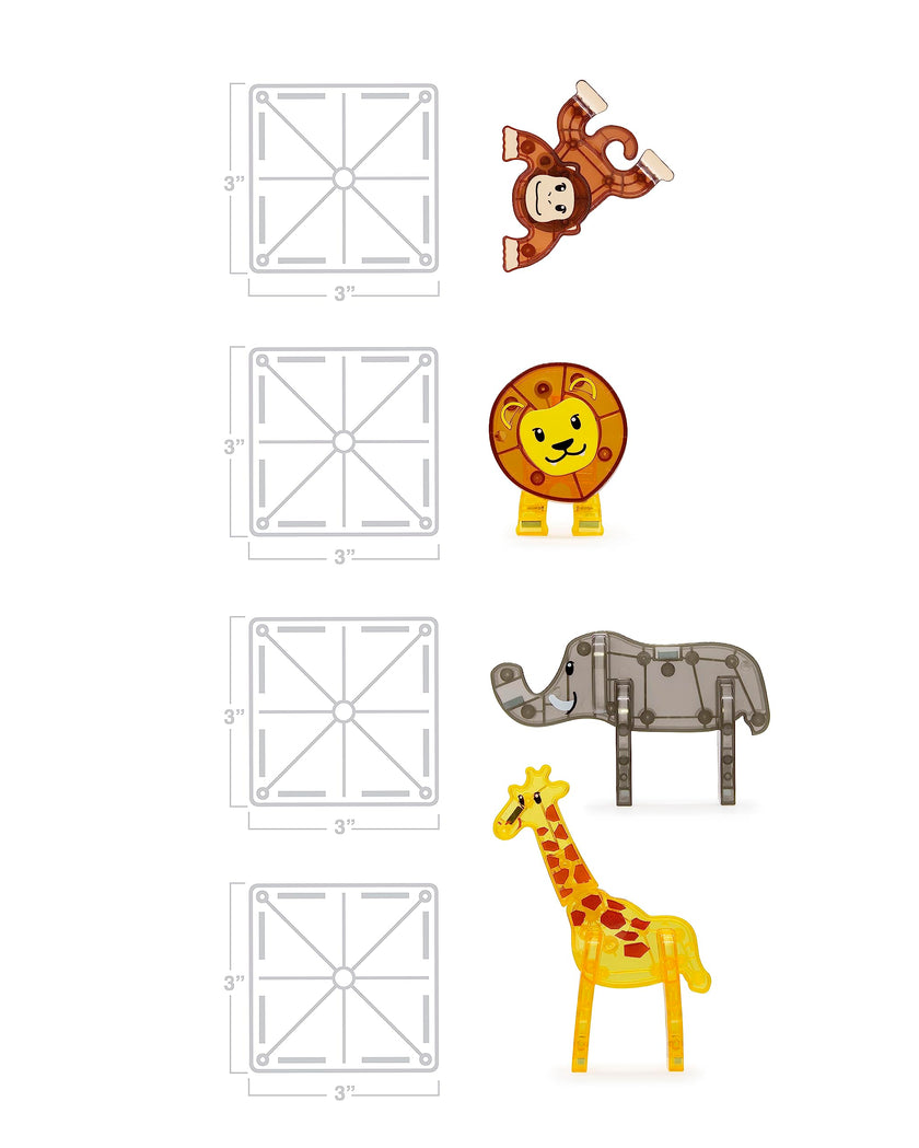 MAGNA-TILES Safari Animals 25-Piece Magnetic Construction Set, The Original Magnetic Building Brand 🍁 All In One Marketplace Canada