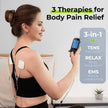 AUVON 3-in-1 TENS Machine, TENS EMS Muscle Stimulator with 40 Intensities for Gradual Shoulder, Sciatica, Back Pain Relief, 24 Modes Rechargeable TENS Unit Massager with 12 TENS Pads 🍁 All In One Marketplace Canada