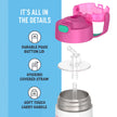 THERMOS FUNTAINER Water Bottle with Straw, 14oz, Stitch 🍁 All In One Marketplace Canada