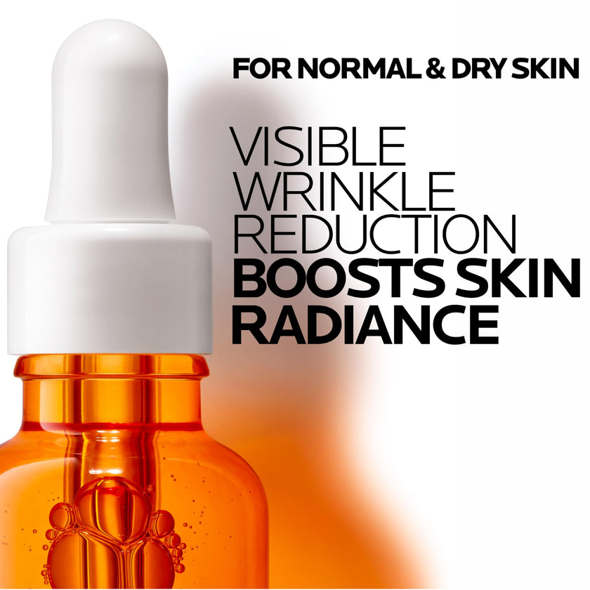 La Roche-Posay Vitamin C Serum, 12% Pure Vitamin C Anti-Aging and Illuminating Facial Serum to Help Reduce the Look of Fine Lines, Improve Skin Radiance & Texture, Suitable for Sensitive Skin 30mL 🍁 All In One Marketplace Canada