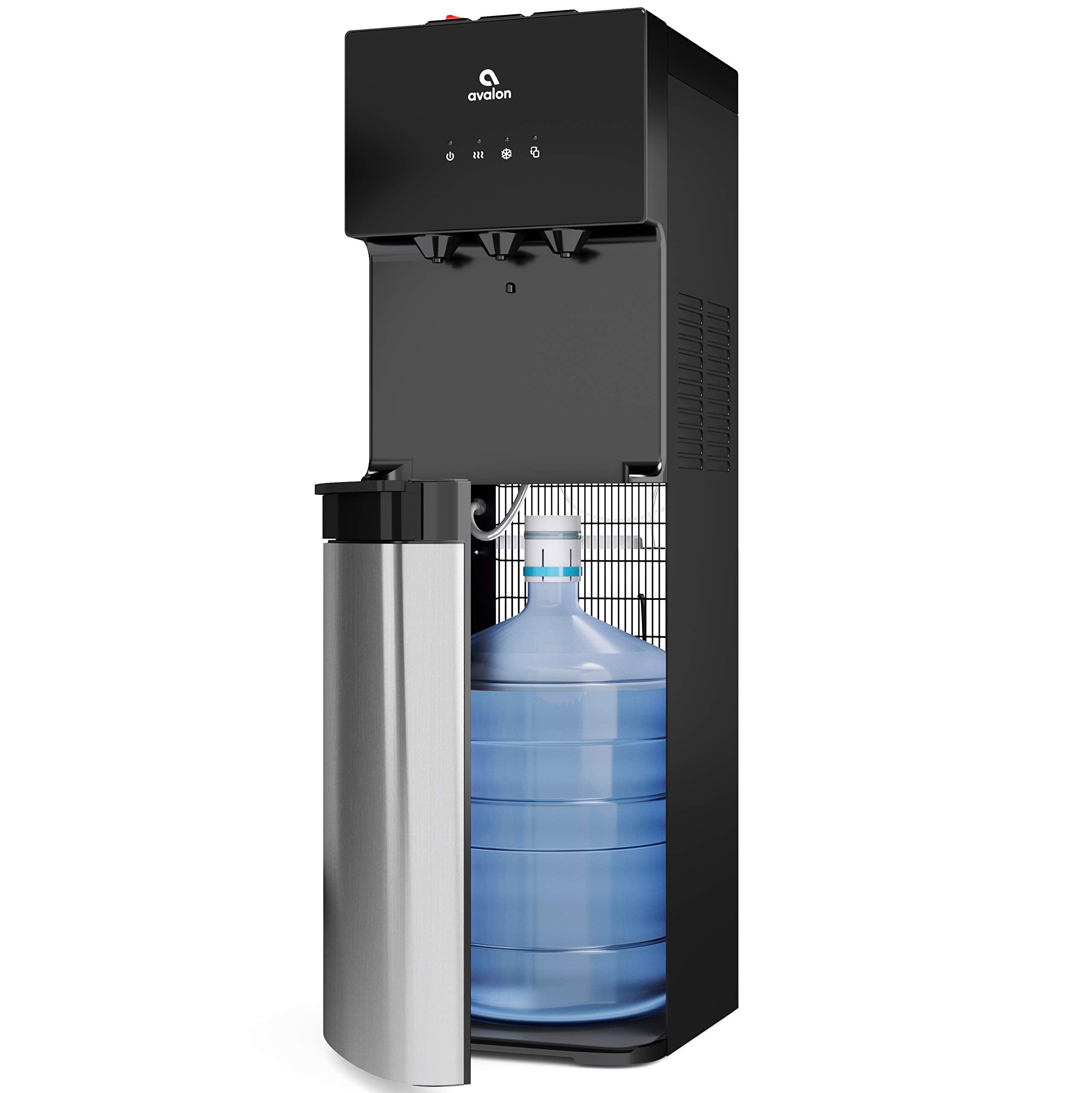 Avalon Bottom Loading Water Cooler Water Dispenser, 3 Temperature, UL/Energy Star Approved, Black & Stainless Steel 🍁 All In One Marketplace Canada