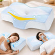 Mkicesky Orthopedic Memory Foam Pillow for Neck Pain, Cervical Neck Support Pillow for Side Back & Stomach Sleepers, Ergonomic Contour Bed Pillow with Cooling Washable Cover - Reading Pillow 🍁 All In One Marketplace Canada
