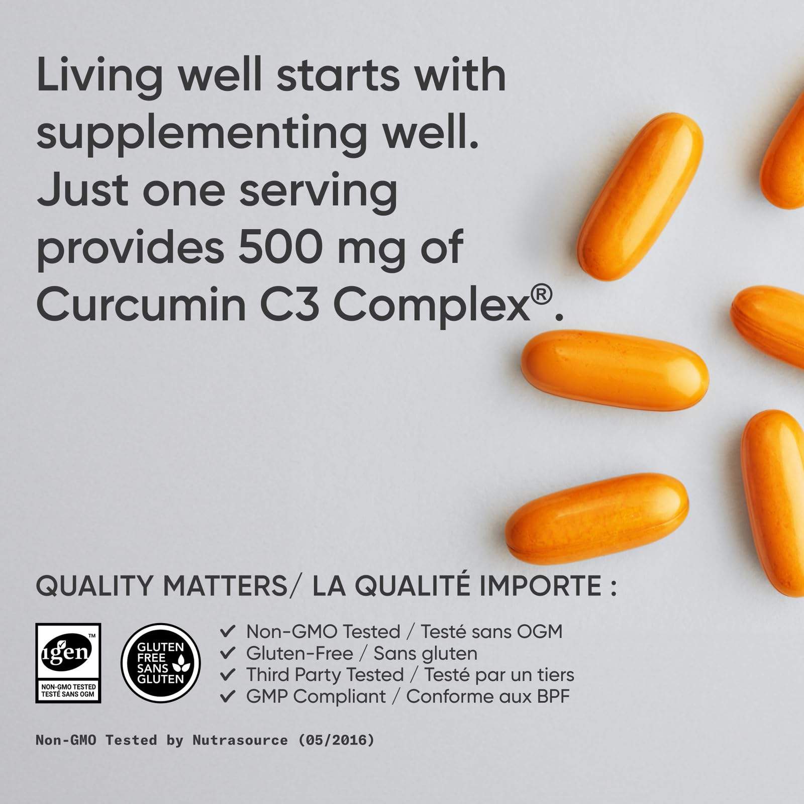 Sports Research® Turmeric Curcumin C3® Complex 500mg, Enhanced with Black Pepper & Organic Coconut Oil for Better Absorption; Non-GMO, Gluten Free & Third-Party Tested - 120 Liquid Softgels 🍁 All In One Marketplace Canada