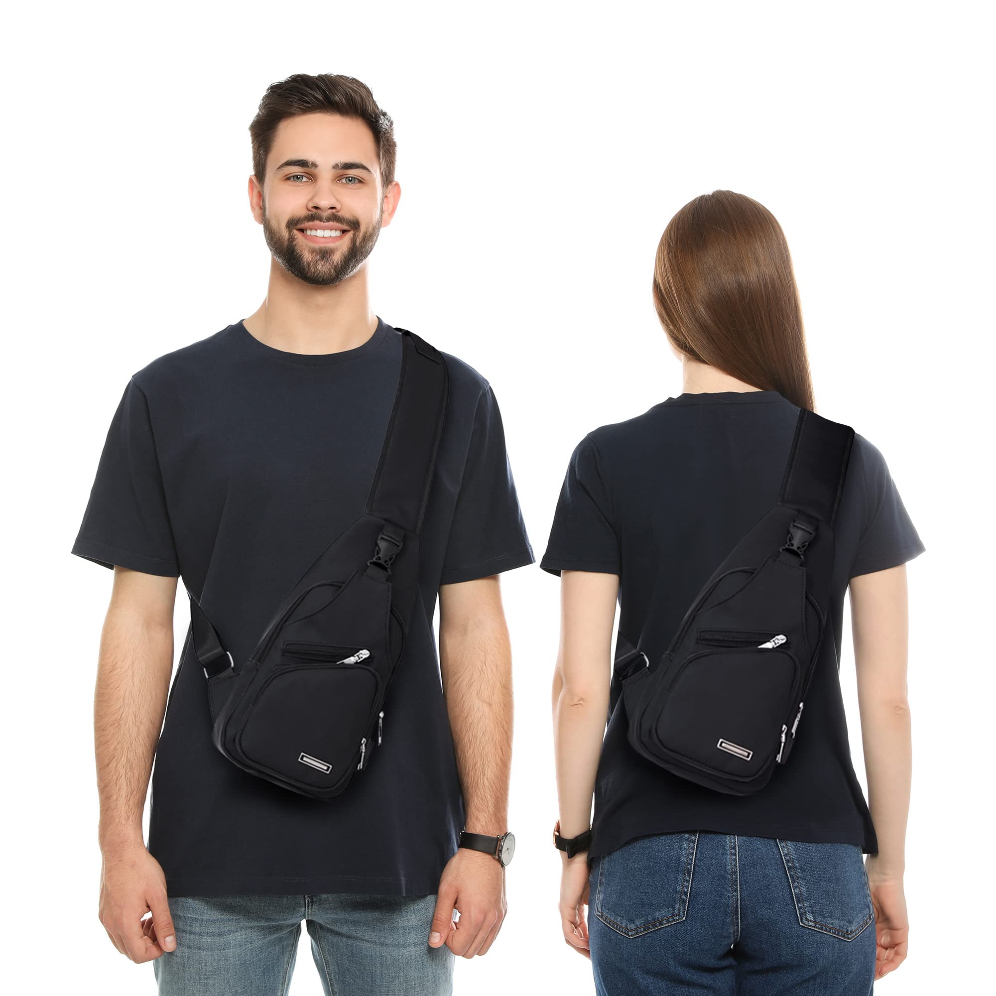 Sling Shoulder Bag Crossbody Backpack for Men Women Waterproof Hiking Daypack Multipurpose Cross Body Chest Bag for Outdoor Walking Travel 🍁 All In One Marketplace Canada