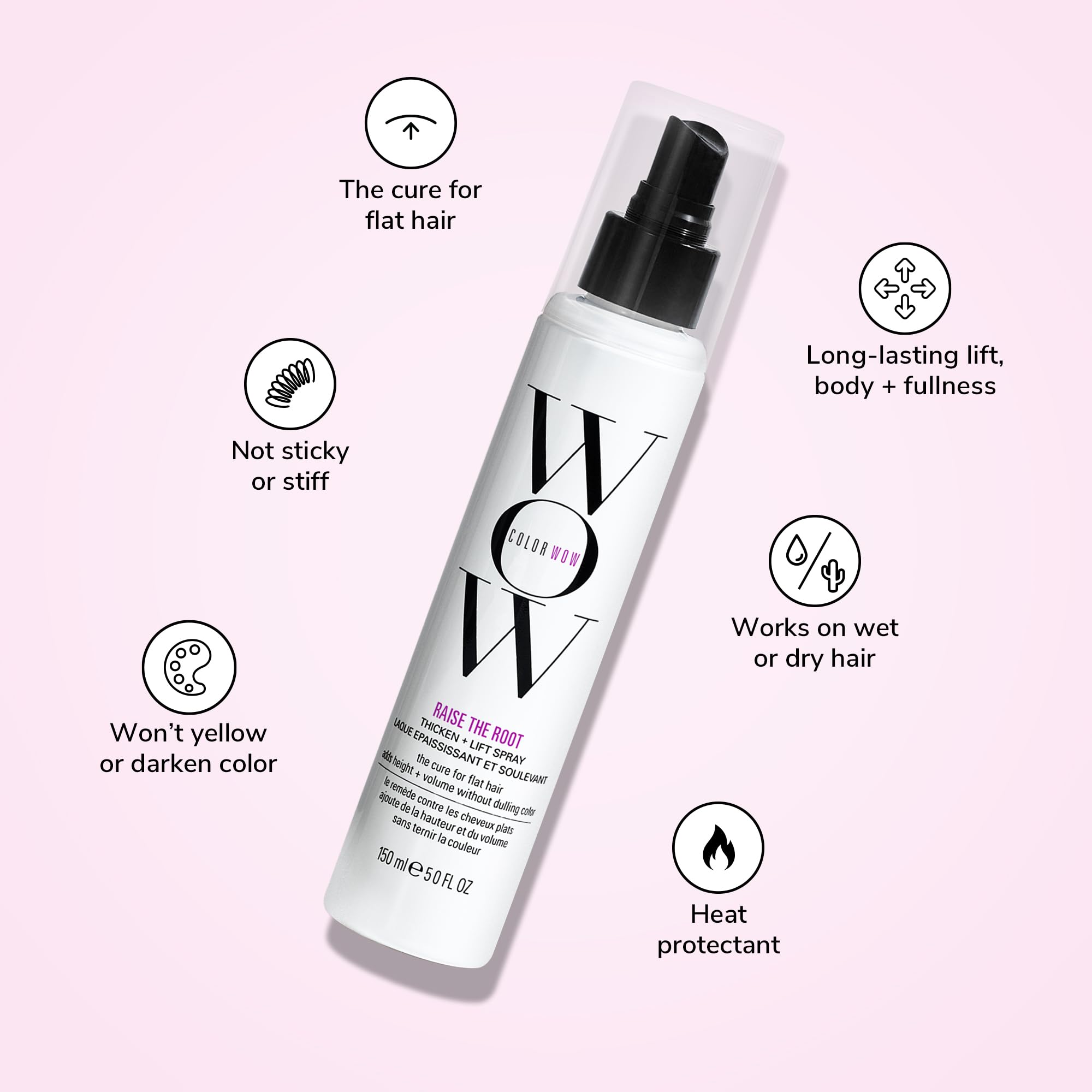 COLOR WOW Raise The Root Thicken Plus Lift Spray, 5 fl. Oz., 1 Count 🍁 All In One Marketplace Canada