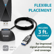 D-Link USB WiFi 6 Adapter AX1800 USB 3.0 Dual Band Long Range MU-MIMO Wireless Internet Network for Desktop PC Laptop Windows (DWA-X1850-B1-CA) 🍁 All In One Marketplace Canada