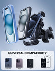 Lamicall Motorcycle Phone Mount Holder - [Dual Vibration Dampener] Anti Shake Motorcycle Phone Mount with Upgraded Handlebar Clamp, Bike Phone Mount for iPhone 14 15 Pro Max 16 17 Pro, 4.7-6.7